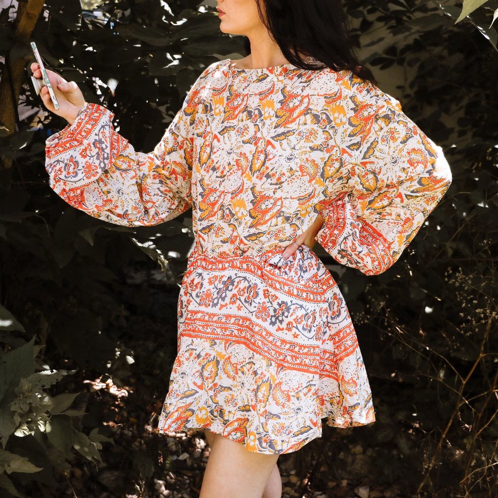 Free People Boho Open Back Dress